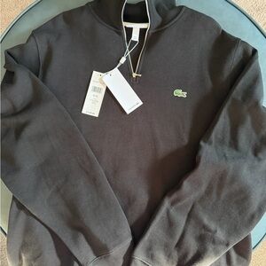 Lacoste Men's Dark Gray Zip-Up Sweater